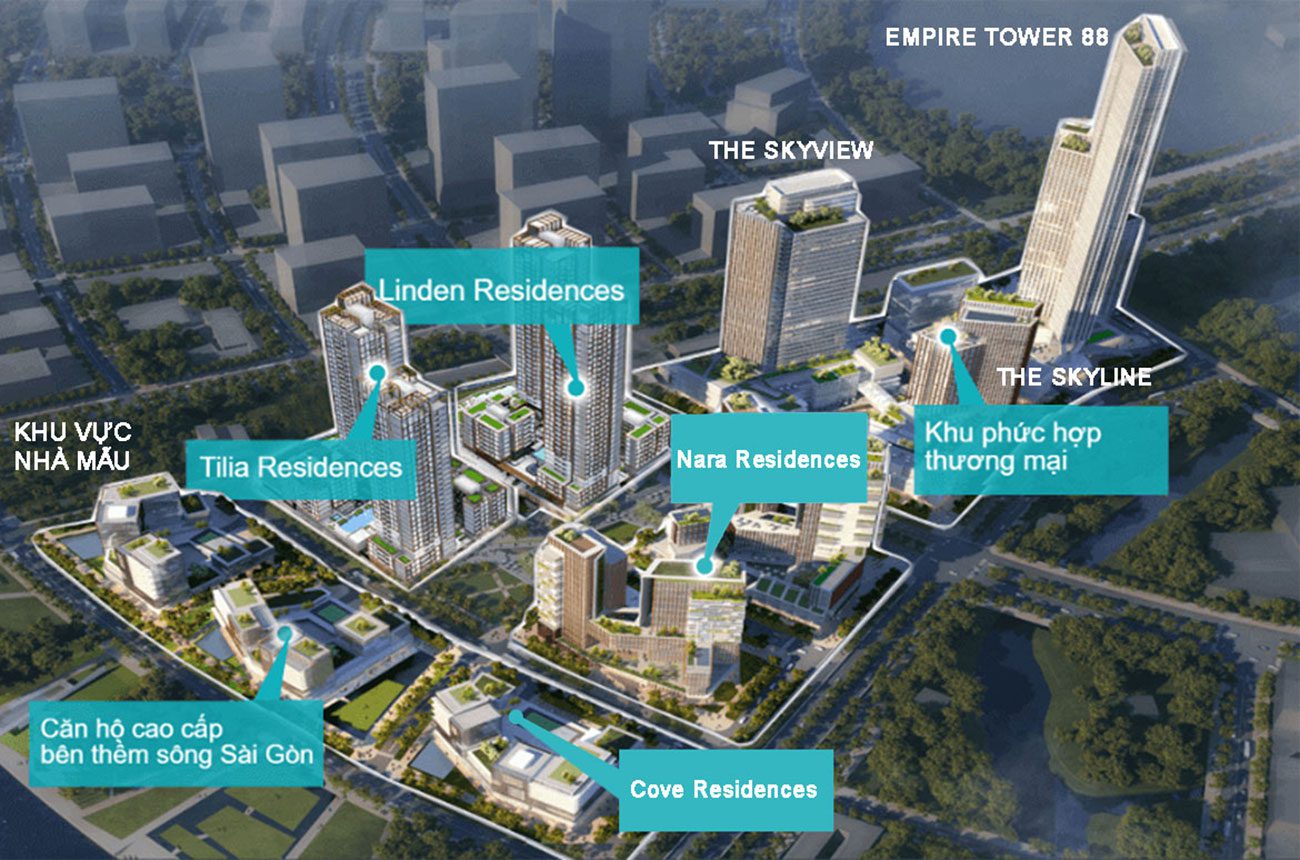 Chuyển Nhượng Empire City View Sông SG – 183M2 – 3PN – Layout Hiện Đại